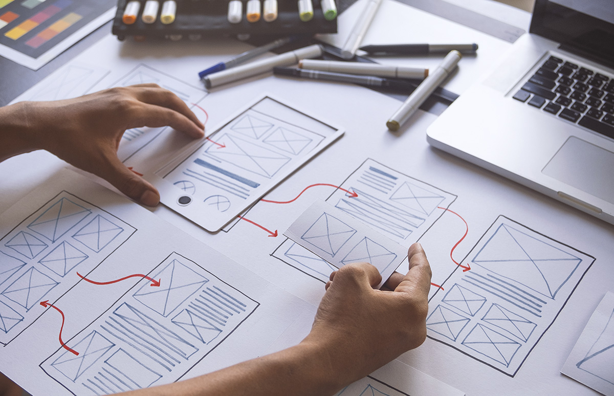layout UX Graphic designer